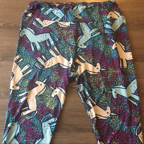 🦄FINAL PRICE LuLaRoe Literal Unicorn Leggings TC - Picture 3 of 5